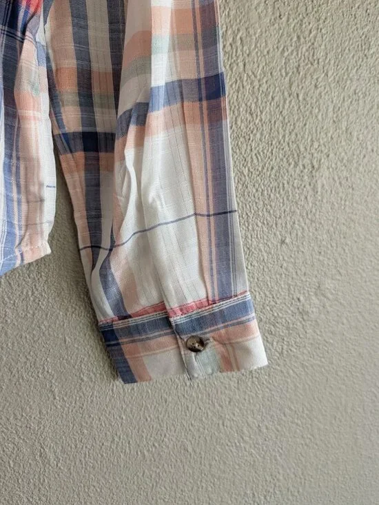 Maurices | NWT Relaxed Fit Plaid Button-Down | Size L - Picture 4 of 7